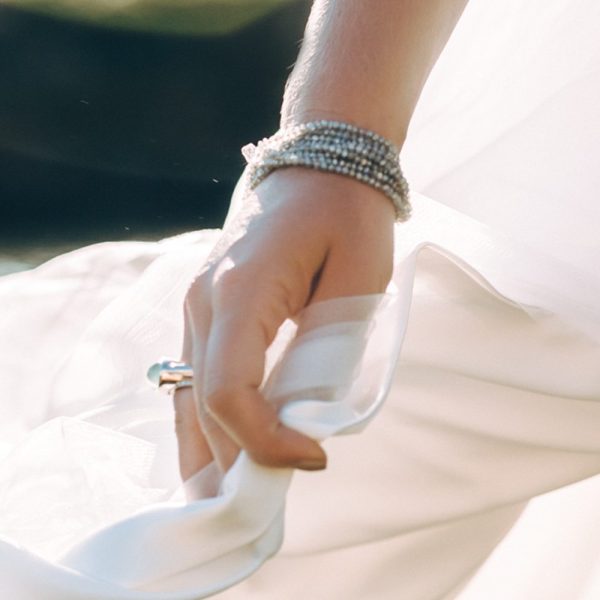 Rose Gold Labradorite Bracelet by Scarab Jewellery Studio