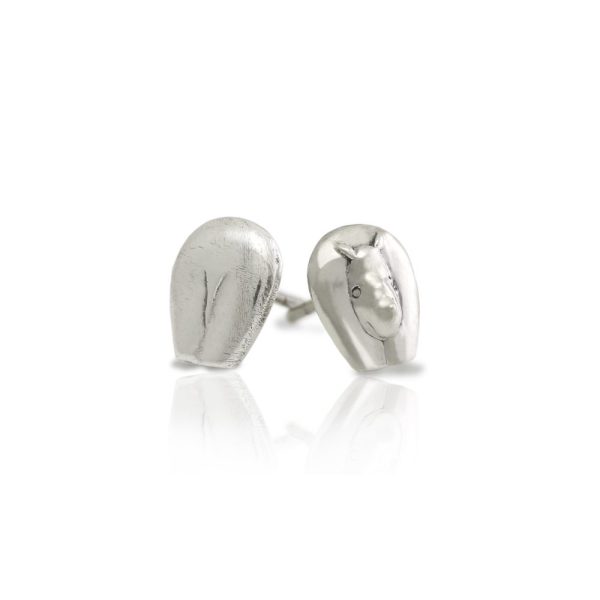Silver African Rhino Earrings by Scarab Jewellery Studio