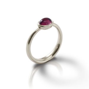 Secret Scarab Oval Amethyst Silver Ring by Scarab Jewellery Studio - February Birthstone Jewelry