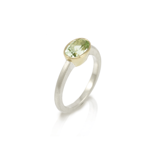 Nefertiti aquamarine gold ring by Scarab Jewellery Studio