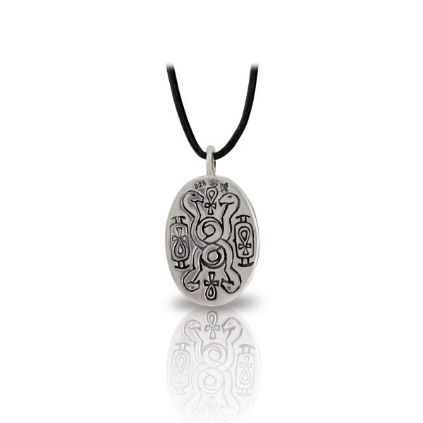 Medium Silver Scarab Pendant Back by Scarab Jewellery Studio