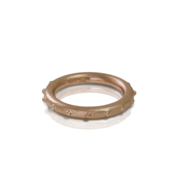 "Ballie" rose gold ball ring by Scarab Jewellery Studio