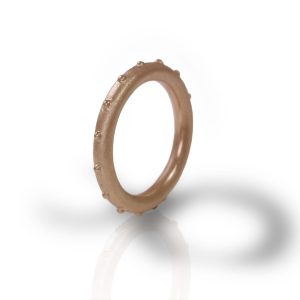 "Ballie" rose gold ball ring by Scarab Jewellery Studio
