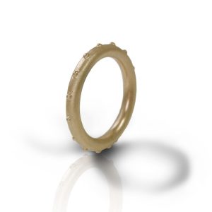 "Ballie" yellow gold ball ring by Scarab Jewellery Studio