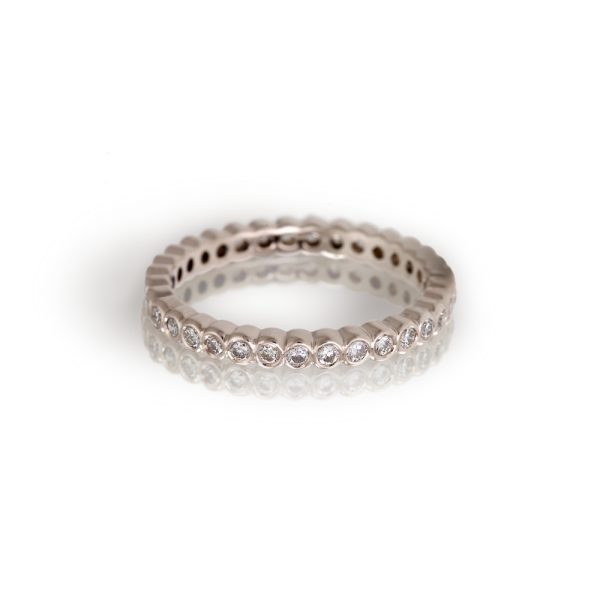 White Gold Diamond Eternity Band Model RG94 - Scarab Jewellery Studio