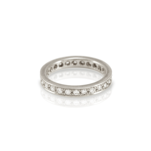 Eterna full diamond eternity ring in white gold