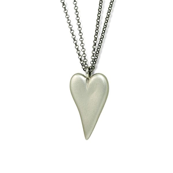 Silver Bewitched Heart Pendant by Scarab Jewellery Studio