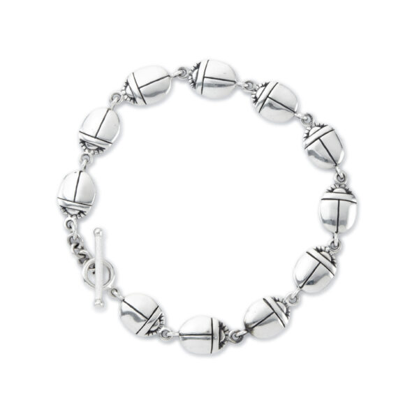 Medium sized Egyptian Scarab Bracelet