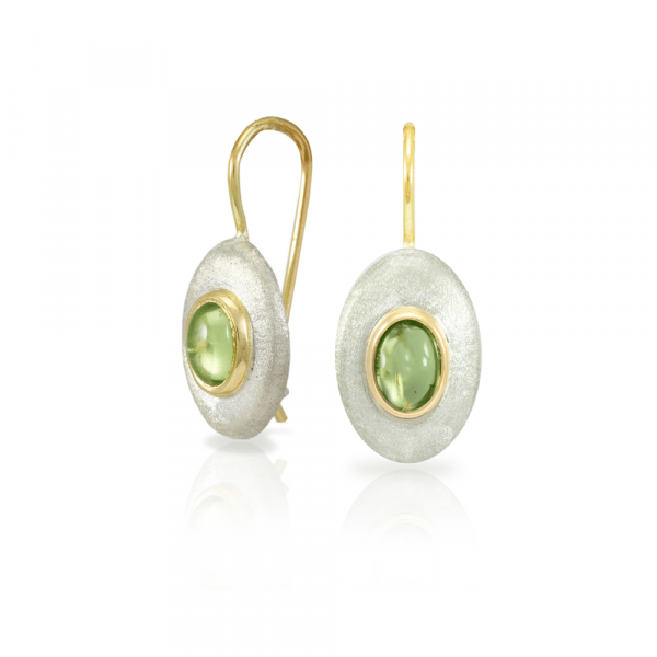 Peridot Surfboard Earrings by Scarab Jewellery Studio