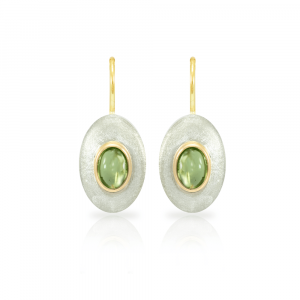 E37 Surfboard Peridot Earrings