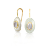 Surfboard earrings Moonstone by Scarab Jewellery Studio