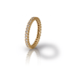 Yellow Gold Diamond Eternity Band by Scarab Jewellery Studio