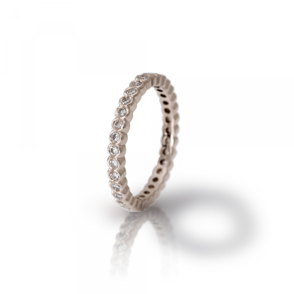 White Gold Diamond Eternity Band Model RG94 - Scarab Jewellery Studio