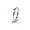 Silver Citrine Flute Ring by Scarab Jewellery Studio